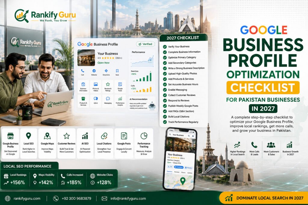 Google Business Profile Optimization Checklist for Karachi Businesses in 2027.
